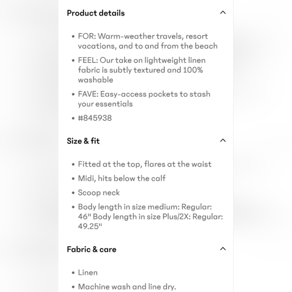 Athleta Baja Linen Midi Dress In Tawny Rose. Size M - Picture 11 of 11